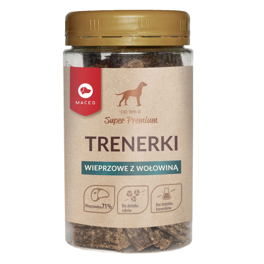 Maced TRENERKI SMACZKI WIEPRZOWE Z WOŁOWINĄ 150g